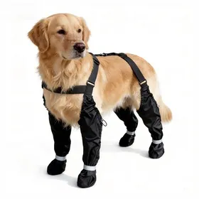 Comparer les prix de Chaussettes pour chien Taille M imperméable cuir Réglage du serrage Texture granuleuse Antidérapante et résistante aux salissure