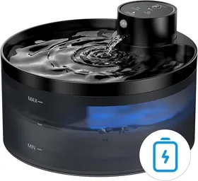 Meilleurs prix pour Fontaine A Eau Chat Sans Fil: 3,2L Fontaine À Eau Pour Chat À Pile-Fontaine Eau Chat Detecteur De Mouvement-4200 Mah Rechargeable B