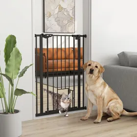 Comparer les prix de Cocosity Barrière De Sécurité Animaux De 104H Cm Conception Haute Avec Porte Chat Fermeture Automatique Système De Double Verrouil