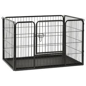 Meilleurs prix pour Lemon Cage pour animaux de compagnieVIDAXLChenil Parc pour chiots Acier 915x59x61 cm CCL21182051