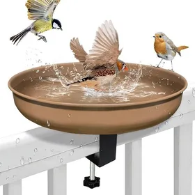Comparer les prix de Abreuvoir Oiseaux Exterieur Mangeoire Oiseaux Exterieur Bains pour Oiseaux Sauvages Bain Oiseaux Exterieur Balcon Baignoire