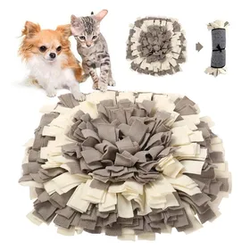 Meilleurs prix pour Tapis de fouille pour animaux - Phoesky - 45x45 cm - Gris et blanc - Lavable - Polaire - Convient aux chiens