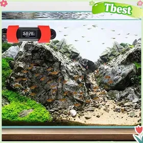 Meilleurs prix pour Tbest Thermomètre pour aquarium Thermomètre daquarium à affichage animalerie thermometre avec test de qualité de leau TDS