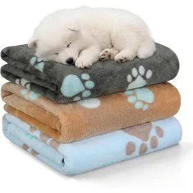 Meilleurs prix pour 3 Pièces Couverture pour Chien ChatPoire Corail Lavable Couverture ChatMoelleux et Chaud60 X 40 Cm /Bleu/Gris COUVERTURE - PLAID