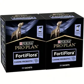 Comparer les prix de PRO PLAN FortiFlora - Probiotique pour Chien 2 Boîtes de 30 Sachets (60 Sachets) REPULSIF