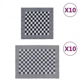 Meilleurs prix pour vidaXL Ensemble de Serviettes 20 pcs, Torchons Absorbants de Séchage, Chiffons de Nettoyage, Essuie-mains de Cuisine Salle 136289