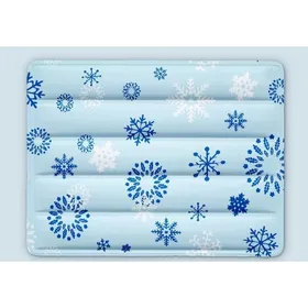Meilleurs prix pour Tapis rafraîchissant pour chiens et chats coussin antichaleur été tapis froid accessoire de refroidissement animal bleu（M)