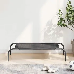 Comparer les prix de Automne/hiverLit surélevé pour chien Noir S Textilène - HAuteur:20cm - Grande Taille &FR_273687