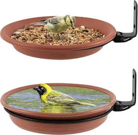 Meilleurs prix pour Abreuvoir Oiseaux , Exterieur Mangeoire Sur Pied Bains Pour Sauvages Bath Baignoire Suspendue Nourriture Mangoire,Kit De Décoration