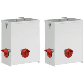 Comparer les prix de Mangeoire pour poules en acier galvanisé - vidaXL - Argent - 25 kg - 325x205x43 cm - Résistant aux intempéries