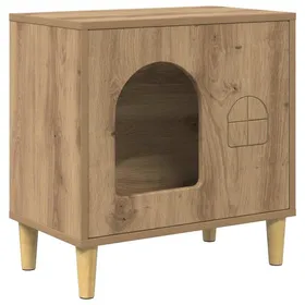Meilleurs prix pour Niche pour chats moderne - vidaXL - Chêne artisanal - 51x30x52 cm - Bois dingénierie - Style moderne