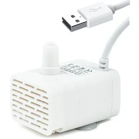 Meilleurs prix pour SANYU Pompe de Fontaine à Eau pour Chat Silencieuse DC 5V 90L/H avec Cordon USB Pompe de Remplacement Universelle à 3 Vitesses