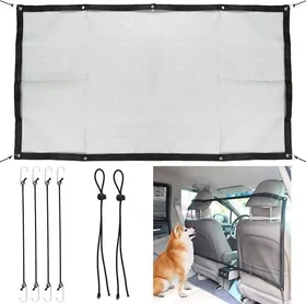 Meilleurs prix pour Filet pour chien, filet de sécurité pour voiture, env. 113x61cm. Filet de séparation entre l'animal et le conducteur de la voitu