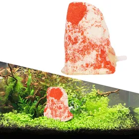 Comparer les prix de SALALIS Pierre à bulles Pierre dAir à Bulle Aquarium Volcan Artificiel Rouge Accessoire dAération Décor Paysage jardin bloc