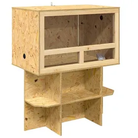 Meilleurs prix pour Terrarium OSB marron - vidaXL - 80x50x100 cm - 228 kg - Longue durée de vie - Beaucoup despace