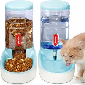 Meilleurs prix pour Abreuvoir et Alimentateur Automatique pour Chats et Chiens 38 L avec Distributeur dEau Bleu VHV