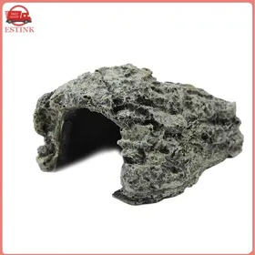 Meilleurs prix pour ESTINK Grotte cachée de tortues Grotte Décorative Pour Aquarium Cachette Pour animalerie figurine B-025A Petite grotte aux tortues