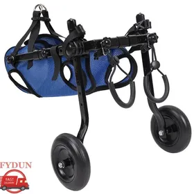 Meilleurs prix pour FYDUN Fauteuil roulant pour chiens pour pattes arrières petites Fauteuil roulant pour chiens pour pattes animalerie kit Bleu S