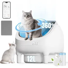 Meilleurs prix pour Litière Chat Autonettoyante ouvert en HautBac à Litière pour ChatAPP ContrôleXXL