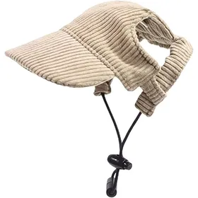 Comparer les prix de Casquette de Baseball Kaki (Taille S) pour Chien Chapeau Solaire Réglable avec Trous pour Oreilles .