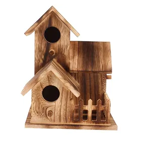 Meilleurs prix pour Nichoir à oiseaux Nichoir en bois petit jardin extérieur nichoir pour oiseaux fournitures pour animaux de jardin filet