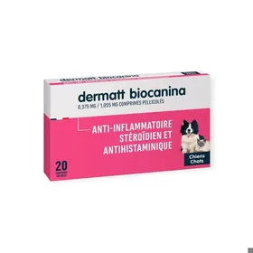 Meilleurs prix pour Biocanina Dermatt Boîte de 20 Comprimés