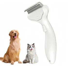 Comparer les prix de Brosses sous-poil pour chiens et chats brosses dépilatoires pour animaux à poils longs brosses pour chiens avec bouton