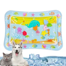 Comparer les prix de Tapis deau sensoriel pour chats tapis de jeu sensoriel tapis rafraîchissant à capteur deau pour enfants épais pour lété