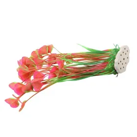 Meilleurs prix pour SALALIS Corail en plastique dornement daquarium Plante deau artificielle vive en plastique animalerie vivarium Vin Rouge Rose