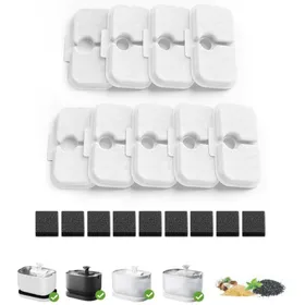 Meilleurs prix pour Description généraleCe lot de 9 filtres de rechange pour fontaine à chat est conçu pour améliorer la qualité de leau de v
