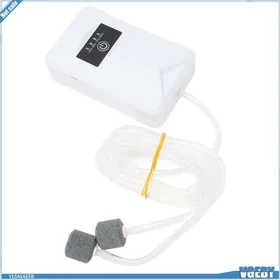 Meilleurs prix pour Ashata Pompe à oxygène daquarium Pompe à Air Daquarium Batterie Rechargeable de 2400mAh Double Prise animalerie technique
