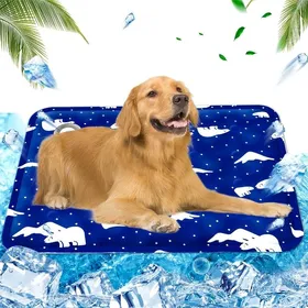 Comparer les prix de Tapis rafraîchissant pour chien et chat Coussin rafraichissant pour chien Injection deau coussin auto-refroidissant60x90 cm
