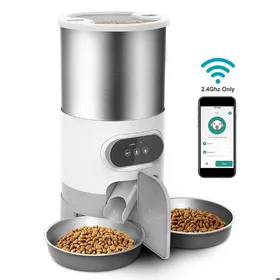 Comparer les prix de Mangeoire intelligente 45 L pour chat et chien mangeoire automatique WiFi pour 2 chats mangeoire pour animaux avec minuterie
