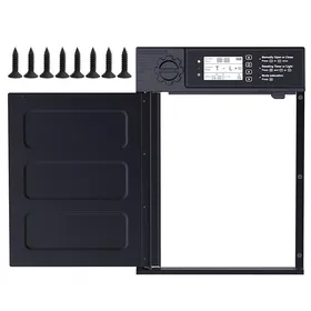 Comparer les prix de C Porte poulailler 2000mAh porte automatique poulailler solaire aluminium anti-pincement intelligent avec ecran LCD capteur lumière