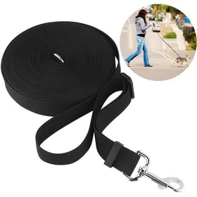 Comparer les prix de Laisse 15m / 50ft Long Nylon animal de compagnie Chien Chat Suivi Formation Obéissance Laisse (Noir) YYV