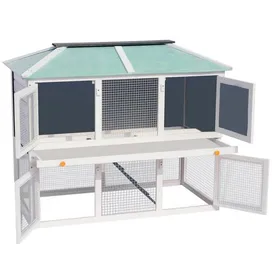 Comparer les prix de Bon plan Clapier Enclos animaux - JILI HOT - Cage double pour animaux Bois - Pour Jardin Thome6912704