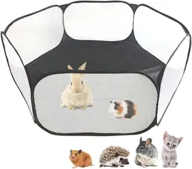 Meilleurs prix pour Tente de cage pour petits animaux, parc respirant et transparent pour cochons d'Inde, lapins et hamsters