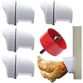 Comparer les prix de Mangeoire Automatique pour Poules 4 Ports DIY Anti-Gaspillage Label