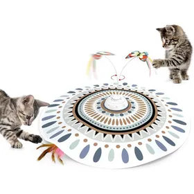 Meilleurs prix pour Jouet Chat interactif Rechargeable – Jeu Automatique 3 en 1 pour Chatons et Chats d’intérieur avec Papillon FlottantBaguette