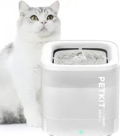 Meilleurs prix pour Cybertail Fontaine À Eau Pour ChatsAvec Pompe À Eau Sans FilMoins De 25DbFiltre 3.0Equipé De Lumières LedCapacité De 18L