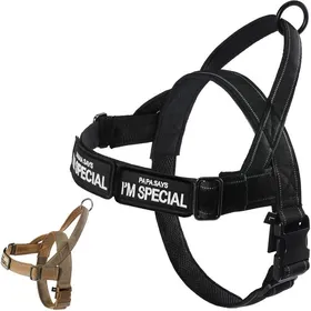 Meilleurs prix pour Harnais réglable pour petitsmoyens et grands chiens - Réfléchissant - Anti-éclatement - Sans traction - Harnais Noir - Taille XL