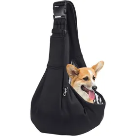 Meilleurs prix pour Sac de transport pour chien - ULISEM - Bandoulière réglable - Petit chien et chat - Noir