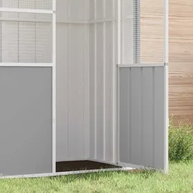Meilleurs prix pour Cage à oiseaux en acier galvanisé - WIENS - 215x78x200 cm - Gris - Clôture soudée - Vaste espace dactivité