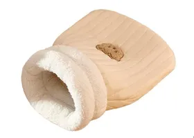Meilleurs prix pour Sac de couchage grotte pour lit pour chat, grotte pour lit en tissu lin,Cozy Cat Bed Cave Lits