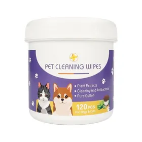 Meilleurs prix pour Lingettes nettoyantes pour animaux - Phoesky - 120 pièces - Nettoyage oreilles et yeux - Hydratation pattes