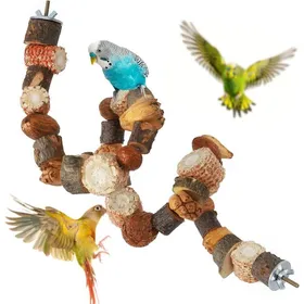Meilleurs prix pour Perchoir Perroquet Perchoir Oiseaux Jouet Perruche Cage Accessoire (80cm)