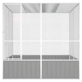 Meilleurs prix pour Volière pour Canaries Perroquet MVS - Cage à oiseaux Gris 2135x2175x2115 cm Acier galvanisé - shop13687621