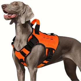 Comparer les prix de Harnais Chien tactique XJYDNCG Anti-tractionImperméablepour Chiens de Moyenne et Grande Taille - L - Orange