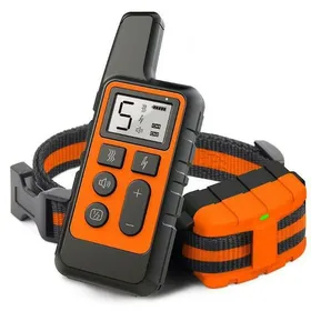 Meilleurs prix pour Collier de dressage pour chien étanche et rechargeable avec télécommande Pet 500 m - Orange