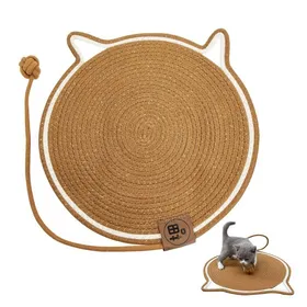 Meilleurs prix pour Tapis à griffer pour chat - Griffoir avec balle et accessoires de griffage - Diamètre 43 cm